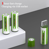 High cycle times rechargeable battery AA 1.5v 1500mwh USB