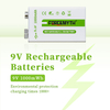 9V constant voltage Lithium Battery Rechargeable Li-ion