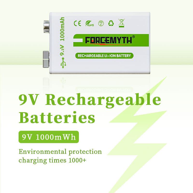 9V constant voltage Lithium Battery Rechargeable Li-ion