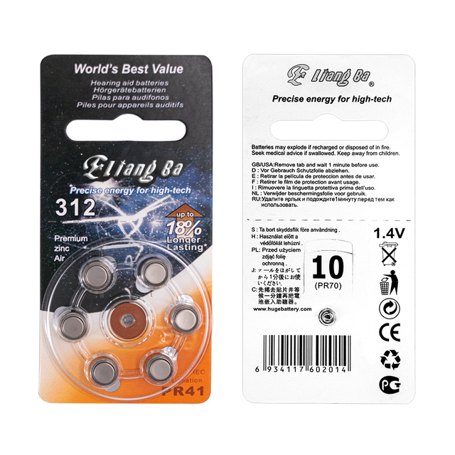 Top Selling 1.4v Zinc Air Hearing Aids Battery