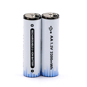 Type C Usb Rechargeable Lithium Battery 1.5v AA 2200mWh