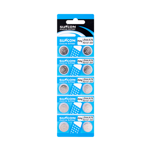 LR44 Zinc Manganese Alkaline Button Cell 1.5V AG13