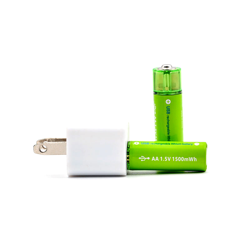 USB Port AA 1500mwh 1.5V Lithium Rechargeable Battery