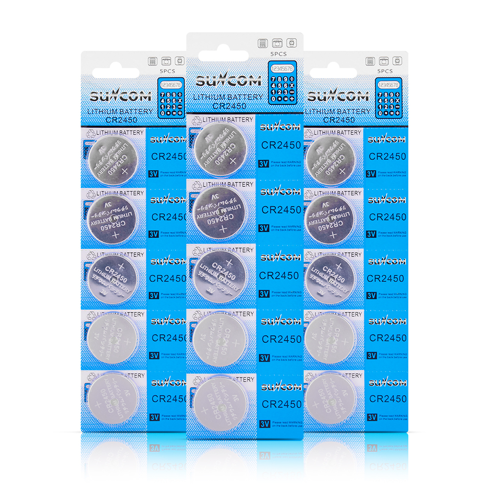 Non Rechargeable Bateria CR2450 3V Toy Lithium Button Cell