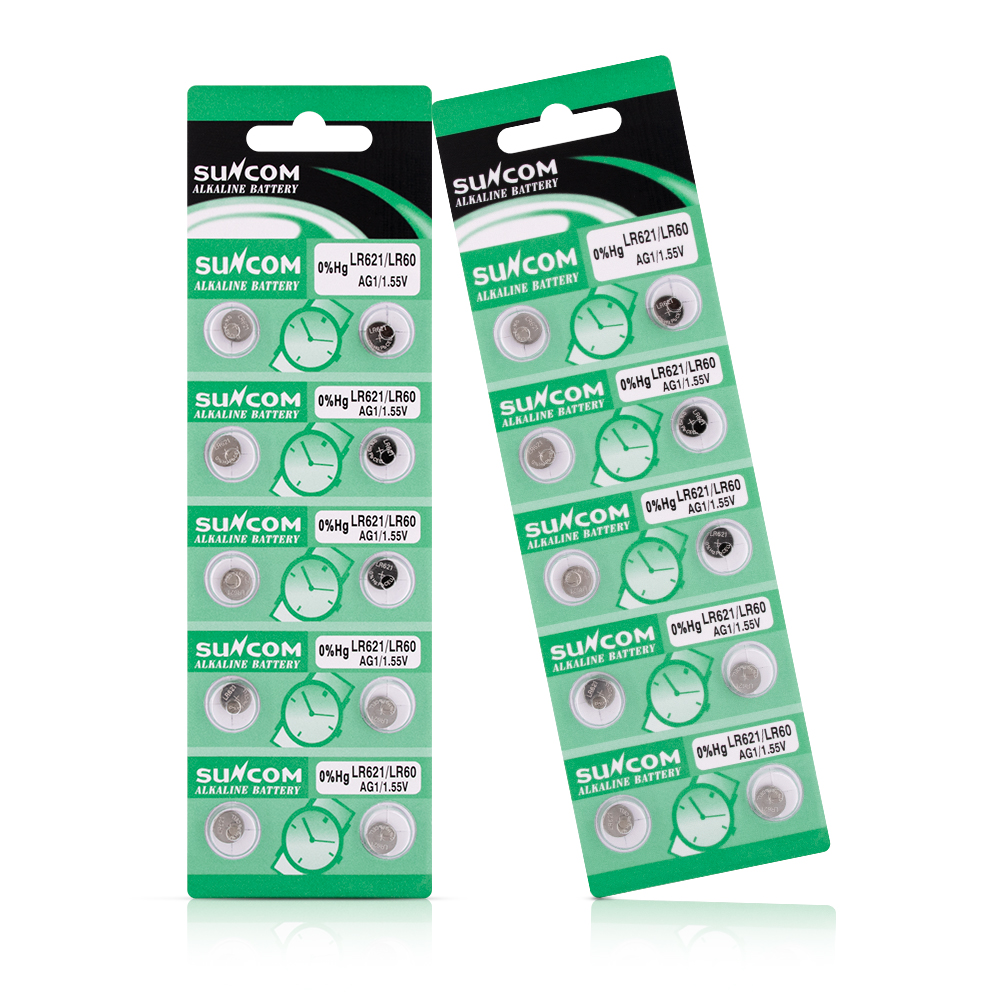 AG1/LR621 1.5V 14.5mAh Alkaline Button Battery