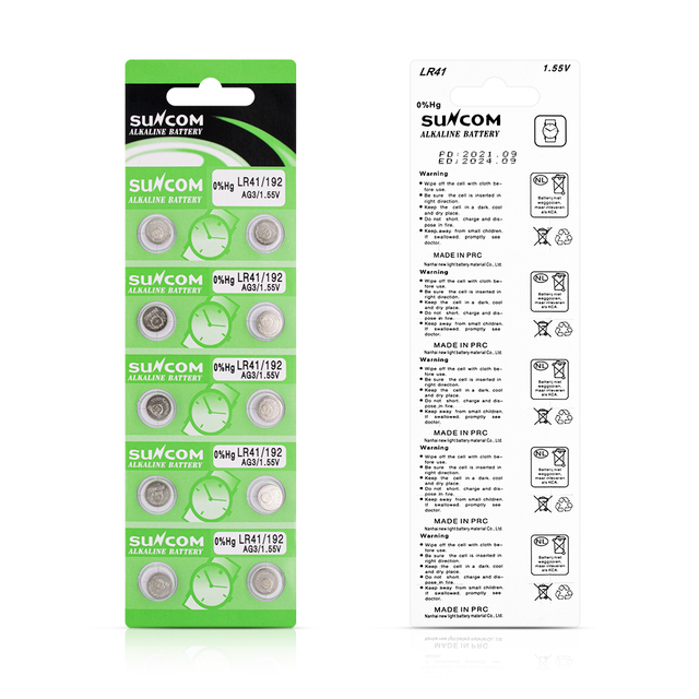 AG3/LR41 Non-recyclable Toy Alkaline Button Battery