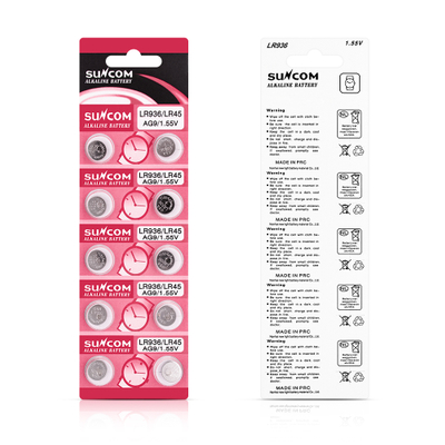 LR936/AG9 3V button Alkaline 58mAh Battery