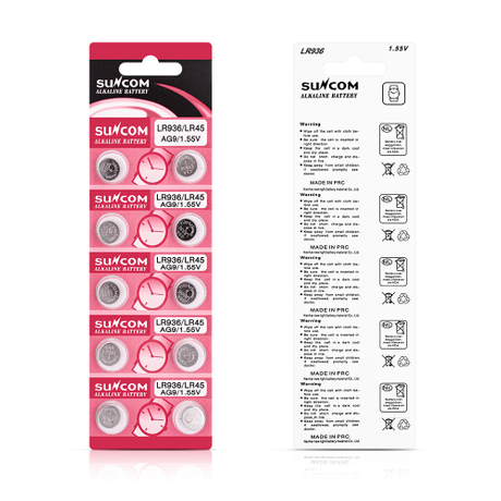 Non-rechargeable AG9/LR936 Alkaline Watches Button Cell