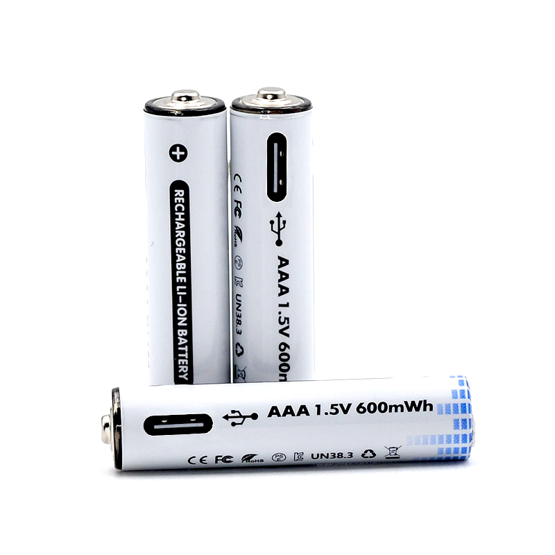 Customizable AAA 1.5V Type-C Lithium Rechargeable Battery