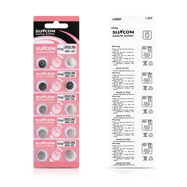 AG6 LR920 1.5V 33mAH Hearing Aids Alkaline Button Cell