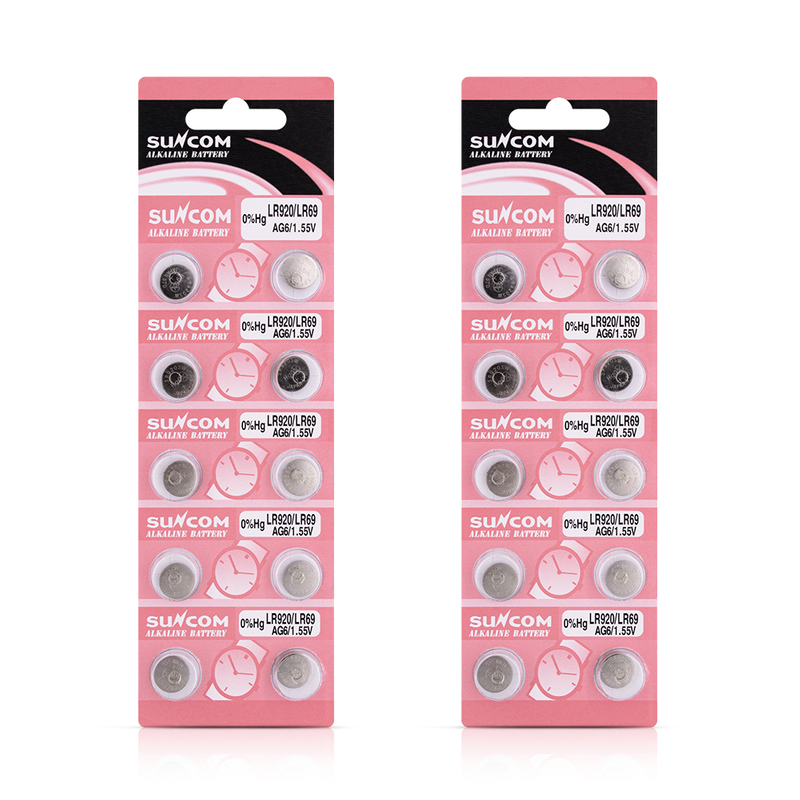 AG6/LR920 Manganese Lock Alkaline Button Battery