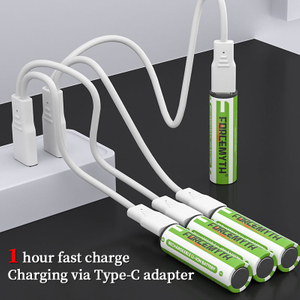 High quality AA rechargeable batteries 1.5V USB lithium