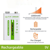 9V constant voltage Lithium Battery Rechargeable Li-ion