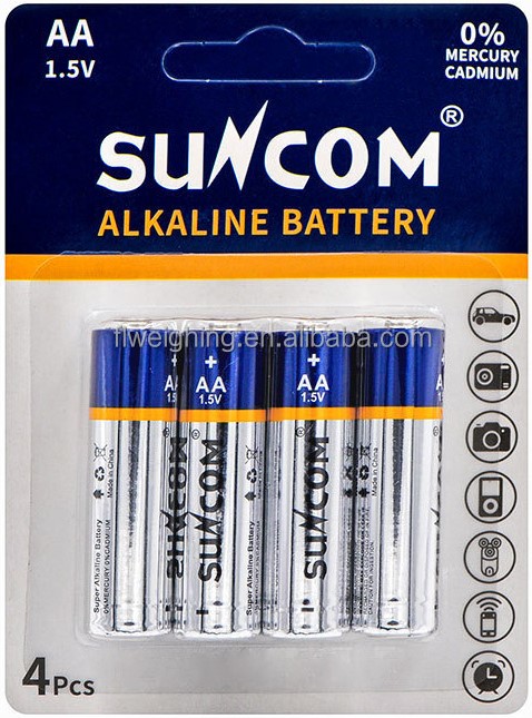 Mercury-free AA Household Alkaline Battery 1.5V LR6 AM3